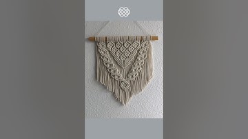 Diamond Macrame Wall Hanging Pattern #homedecor #macramedecor