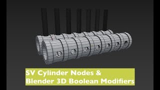 LIVENODING 1053 / SV Cylinder Nodes and Blender Boolean Modifiers