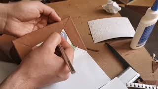 How to Make a Book From Scratch with Leather Cover - DIY