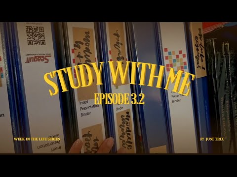 ‧₊˚🖇️✩Study with Me  ₊˚🎧⊹♡ Week in my life (part 2), trying hard huhu
