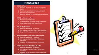 2019 Homeless Census Sheltered Count Training HMIS Providers