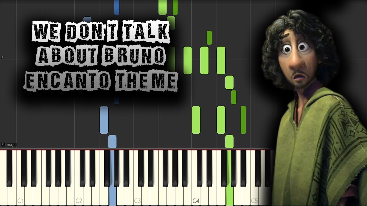 We Don't Talk About Bruno - Encanto Theme - [Piano Tutorial] (Synthesia ...