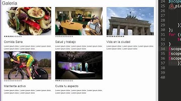 27.- Curso de AngularJS. Crear sistema para puntuar imágenes.