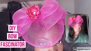 How to make a Bow Fascinator DIY