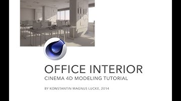 Modeling with Polygons - Office Interior Cinema 4D-Tutorial