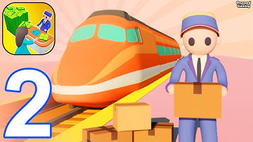 My Railway Station - Gameplay Walkthrough Part 2 Stickman Railway Station Train Tycoon (iOS, Android