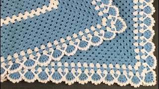 Easy crochet baby blanket/Craft & crochet blanket pattern 2371 /how to Crochet a Granny Square for B