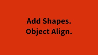 Add Shapes Object Align - Free Addon for blender