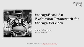 Protocol Berg v2: Aata Hokoridani - StorageBeat  An Evaluation Framework for Storage Services