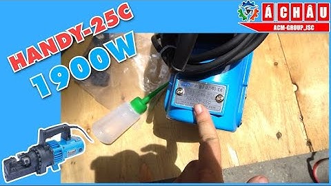 MÁY CẮT SẮT THỦY LỰC PHI 25 HÀN QUỐC, MÁY CẮT THÉP HÀN QUỐC HANDY 25C