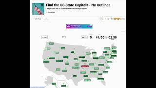 Sporcle Geography Quizzes on US states