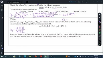 7.4 Calculating the Equilibrium Constant
