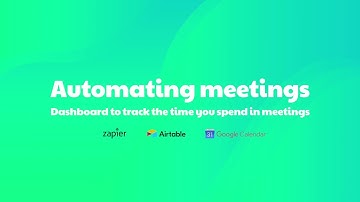 Automating meetings part 1 with Zapier and Airtable