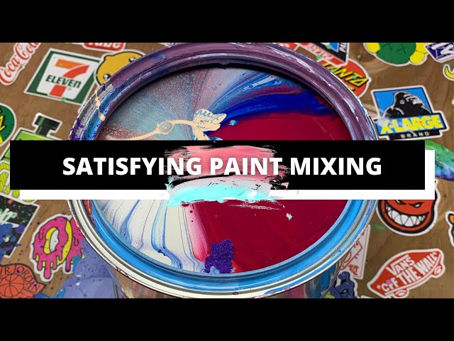 SATISFYING PAINT MIX | MYSTERY COLOR? class=