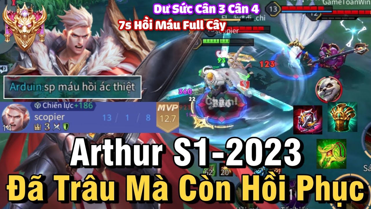 Arthur S1-2023 Liên Quân Mobile | Cách Chơi, Lên Đồ, Phù Hiệu Bảng Ngọc ...