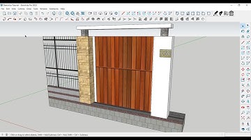 SketchUp Modeling Fence Design - SketchUp 3D Modeling (SketchUp Free 2023) part10