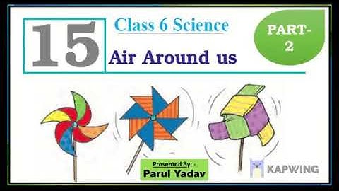 CLASS- 6 SCIENCE NCERT CHAPTER- 15, AIR AROUND US (PART- 2)