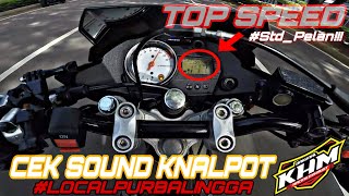 CEK SOUND KNALPOT LOKAL PURBALINGGA KHM RACING EXHAUST || MOTOVLOG SATRIA FU