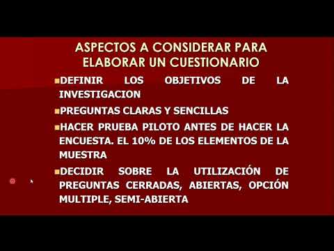 Video: ¿Qué es un cuestionario estructurado no disfrazado?