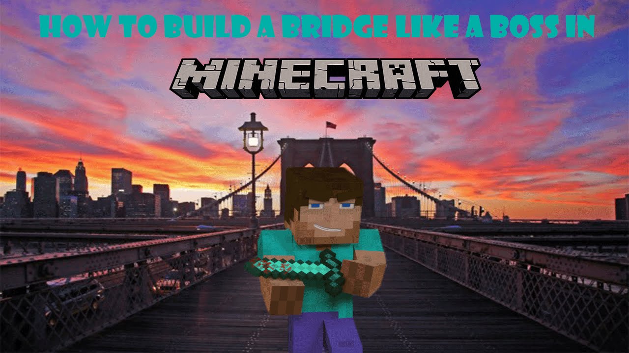 How to build a bridge like a boss in Minecraft - quick tutorial - YouTube