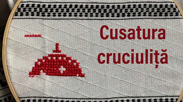 Cusatura cruciuliță, cusaturi romanesti #cusaturacruciulita