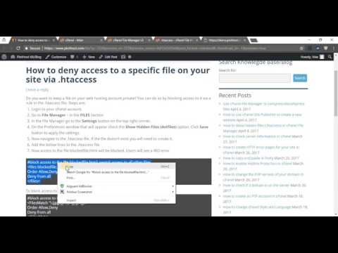 How to deny access to a specific file on your site via .htaccess