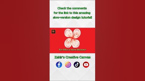 Text Effect in Adobe Illustrator | Creative Typography Tutorial #shorts