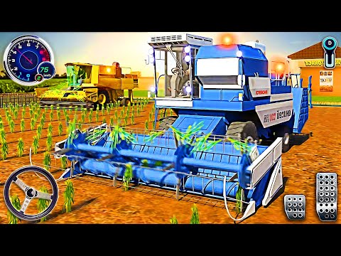 Tractor Driving Simulator 3D - Farming Combine Harvester Drive Game | Android Gameplay