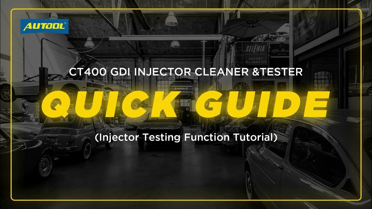 Quick Guide Demostration for AUTOOL CT400 Injector Testing Function