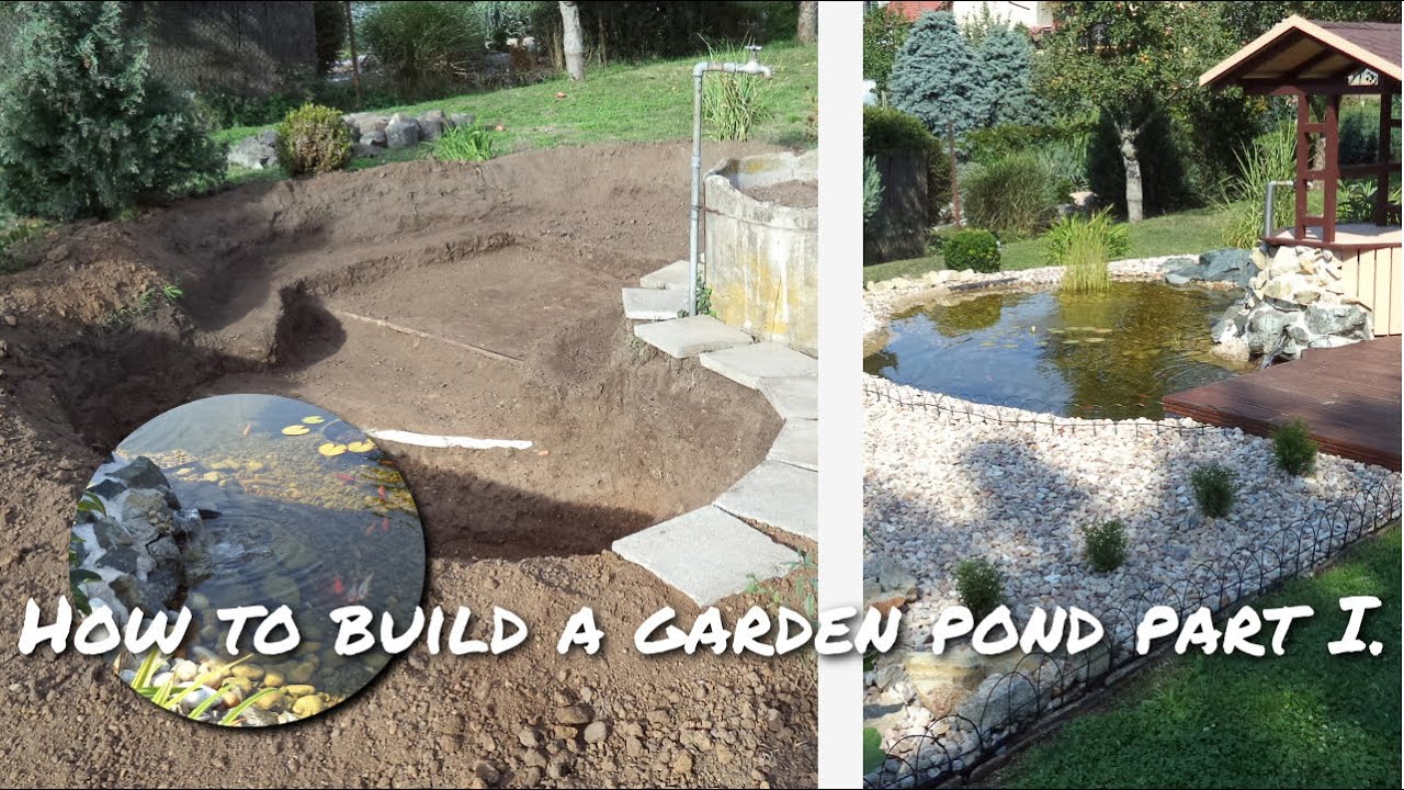 How to build a garden pond part I. - Zahradní jezírko stavba svépomocí