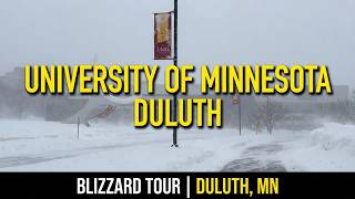 Walking Tour: University of Minnesota Duluth Campus Tour in Blizzard