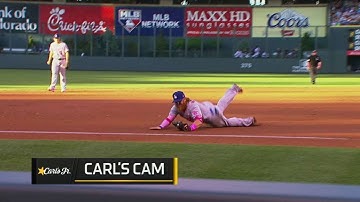 LAD@COL: Turner makes diving stop, throws from knees