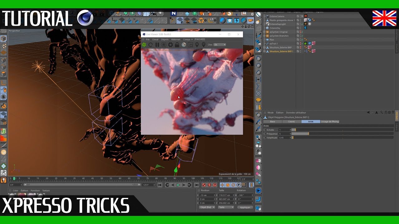 Cinema 4D Tutorial ! Discover Xpresso : Wiggle and advanced UI ...