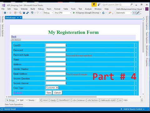 Registeration Form part 2 Form Validation - YouTube