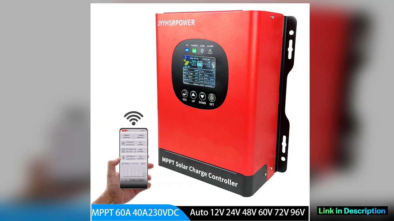 5760W 60A 50A 40A 80A BuiltIn WIFI MPPT Solar Charge Controller Max 230VDC For 12V 24V 48V 60V 72V