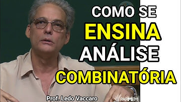 COMO ENSINAVA ANÁLISE COMBINATÓRIA| LEDO VACCARO #cortes