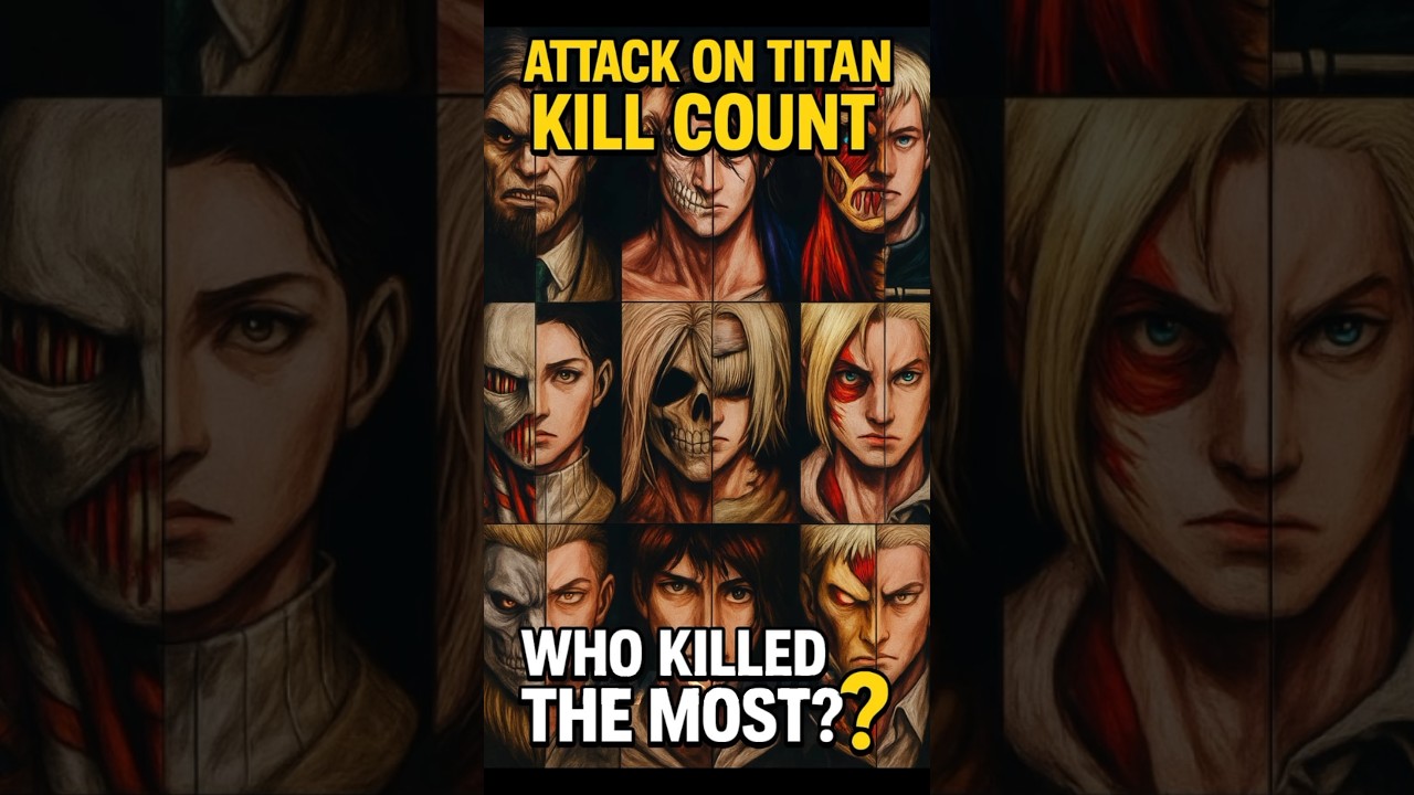 ATTACK ON TITAN KILL COUNT WHO KILL THE MOST EXPLANATION IN HINDI 