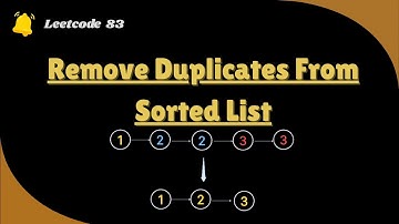 Remove Duplicates from Sorted List- Leetcode 83| Easy Java Tutorial| Data Structures & Algorithms