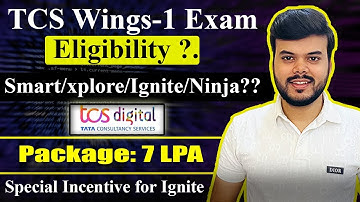 TCS elevate Wings-1 Exam Digital | Eligiblity | Can Smart Role give Wings-1 Exam?
