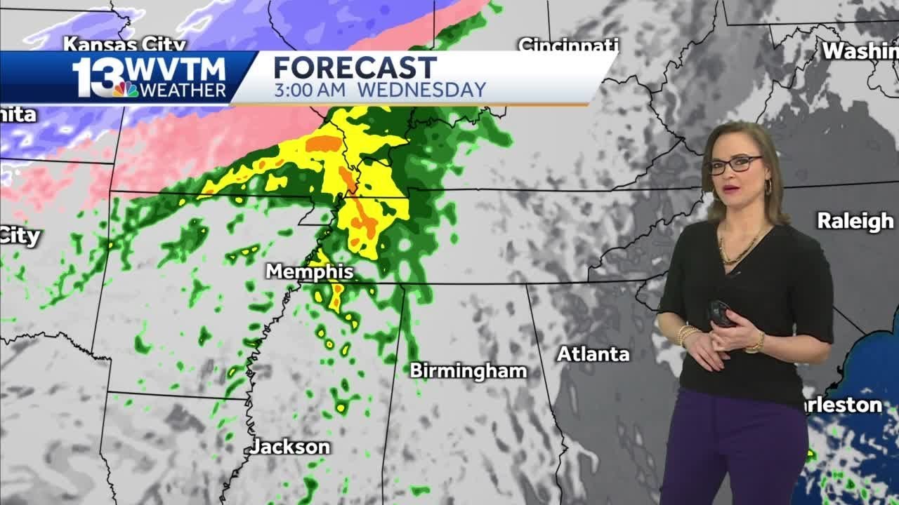 Warmer days, rain returns Wednesday and continues through early Friday ...