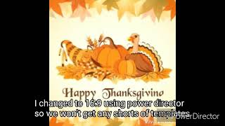 T-Day (Thanksgiving day) theme