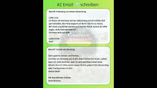 A2 - Goethe Zertifikat Email & Brief Schreiben | Letter writing in German A2 Exam - Video 2