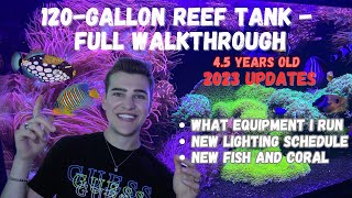 120 GALLON MIXED REEF TANK *UPDATED 2023* (Complete System Walkthrough)