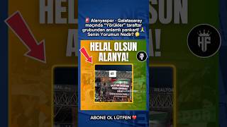 Alanyaspor - Galatasaray Maçında Yörükler Taraftar Grubundan Anlamlı Pankart