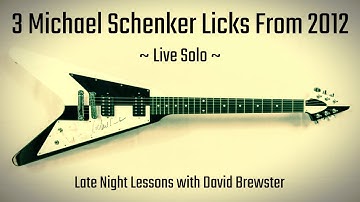 3 Michael Schenker Licks From 2012