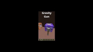 How to make a gravity gun in minecraft #shorts