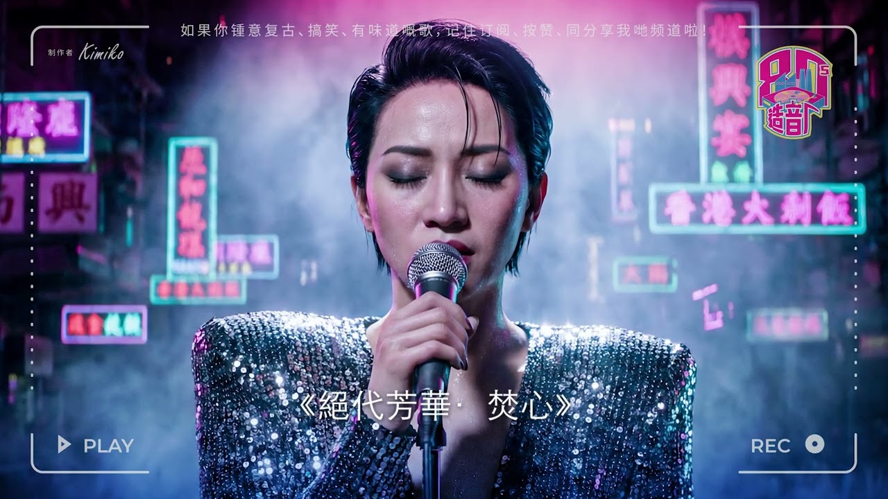 【原創粵語】《絕代芳華·焚心》Legacy of the Diva - 80年代港樂美學重現 | 史詩級現場版 (4K Remastered Style) | 致敬那個輝煌年代