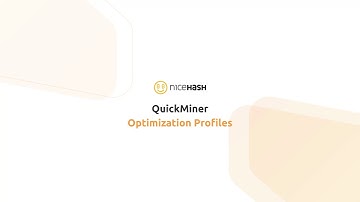 NiceHash QuickMiner - Optimization Profiles