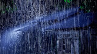 Sleep Fast With Super Rainfall  Fall Asleep Instantly With Heavy Rain On Tin Roof With Thunder S...