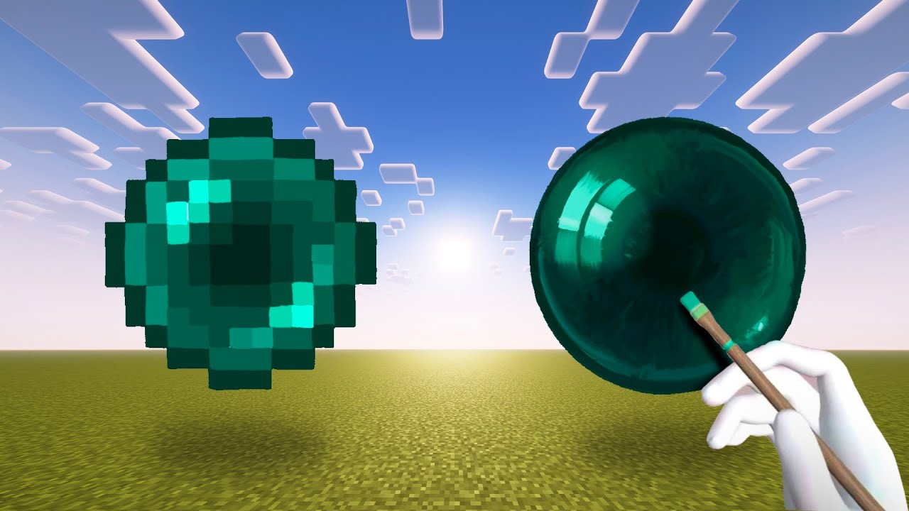 Minecraft vs Realism - ASMR Painting Compilation